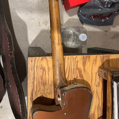 Silvertone U-1 Copper Guitar with case. image 8