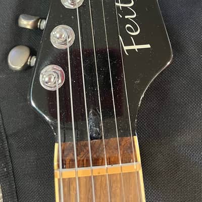 Buzz Feiten Strat-Style Electric Guitar – Black Finish - glossy black finish image 9