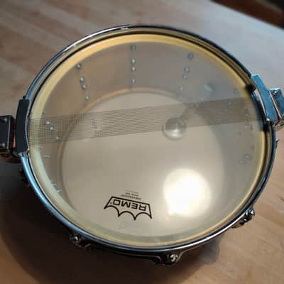 Pearl Super Gripper System Brass Shell 14″ x 6.5″ Snare Drum 1980's Brass image 6