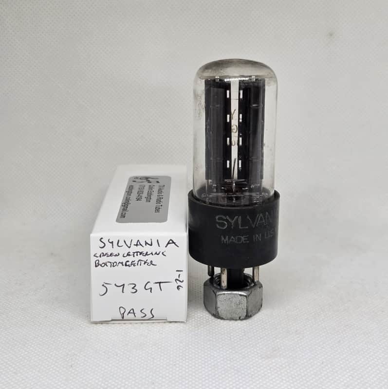 Sylvania 5Y3GT Black Plate Rectifier Balanced Single NOS 5Y3 image 1