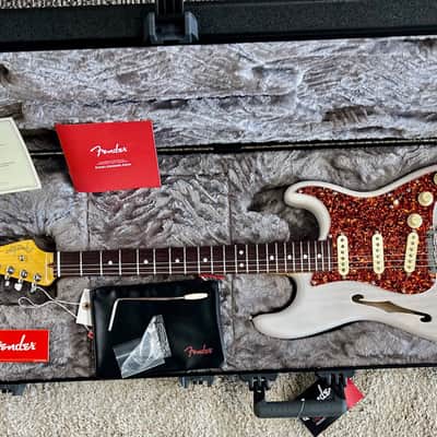 Fender Ltd. Edition American Professional II Stratocaster Thinline White Blonde image 8