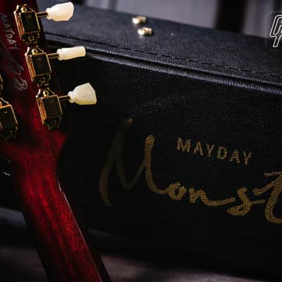 Gibson Custom Limited Mayday Monster Les Paul - Monster Autographed  2017 Monster Red image 8