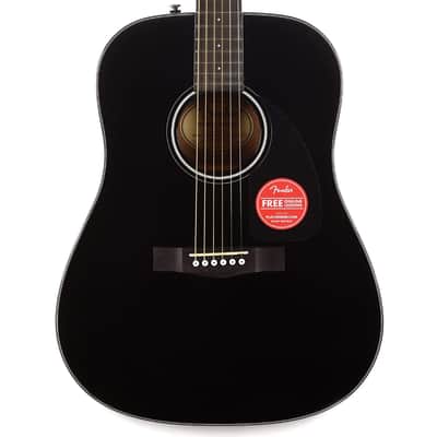 Fender CD60 - Dreadnought Acoustic Guitar - Black image 7