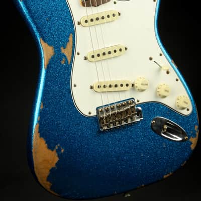 2023 - Fender Custom Shop 1967 Stratocaster Heavy Relic - Blue Sparkle image 6