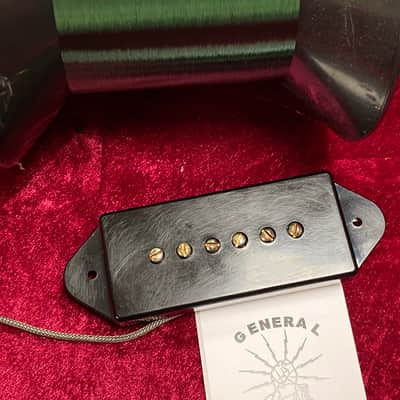 General Vintage Tone  Dog ear pickup for Les Paul junior and Sg Junior Handwound NOS old green Coron image 2