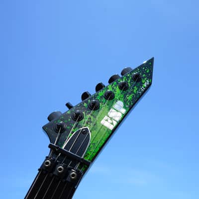 ESP USA V-II FR Alien Blood Splatter 6-String Electric Guitar w/ Hard Case (2025) image 13