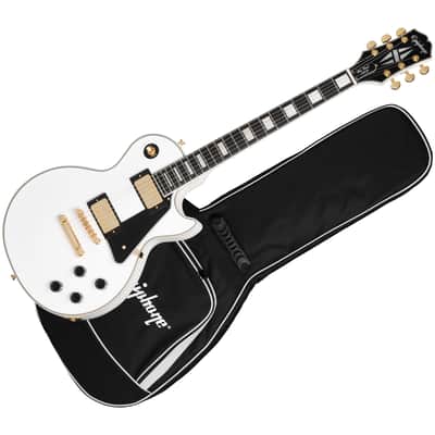 Les Paul Custom Alpine White + Housse Epiphone image 1