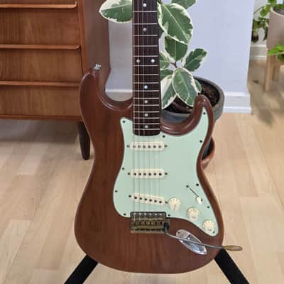 ESP SE Stratocaster Custom 80s Natural Mahogany Body USA Kent Armstrong Vintage American DiMarzio Pickup Brass Kahler Bridge Gotoh Switch MIJ Japan UK Fender Super Strat Parts Guitar Partscaster image 3