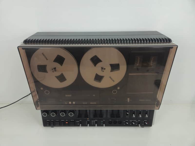 Philips - 4515 Stereo Tape Recorder - New belts - Dust cover image 1