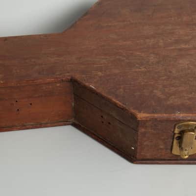 H.E. Bailey  5 String Fretless Banjo (1881), original brown coffin case. image 15