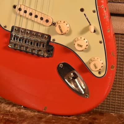 fender stratocaster 1964 Fiesta Red Korina Body image 5