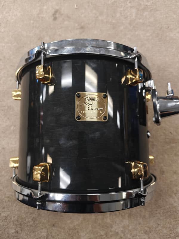 Yamaha Maple Custom tom 10x12 piano black - Piano black image 1