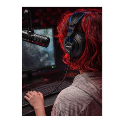 SAMSON SR850B Professional Studio Reference Headphones (Blue) image 5