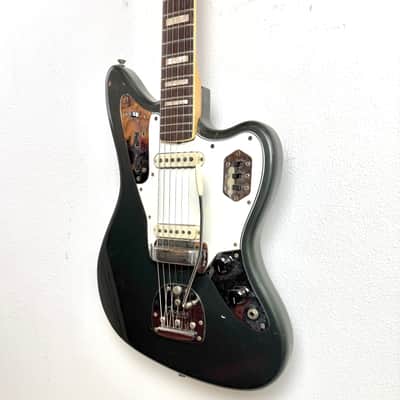 Fender Jaguar 1966 - Charcoal Frost Metallic w/ Matching Headstock image 5