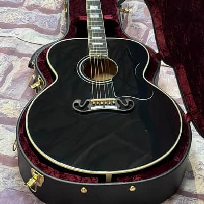 Gibson SJ-200 Custom Jumbo Limited Edition Ebony Gloss New Unplayed Auth Dlr 5lbs7oz #017 image 12