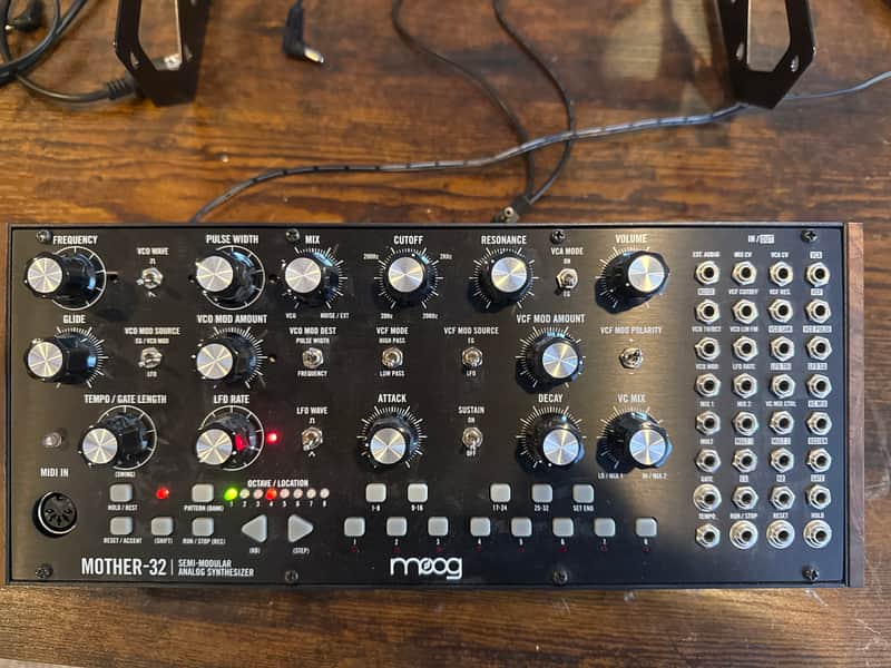 Moog Mother-32 Tabletop / Eurorack Semi-Modular Synthesizer 2015 - Present - Black image 1