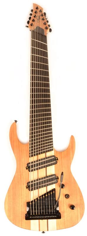 Agile 10 String Fan Fret Multi-Scale Elec Guitar Kahler Bridge Pendulum Elite 102730 EB CP Nat Mah image 1