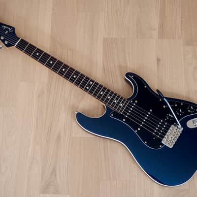 2017 Fender Aerodyne Stratocaster HSS Medium Scale 24 3/4" Gunmetal Blue Japan MIJ image 12