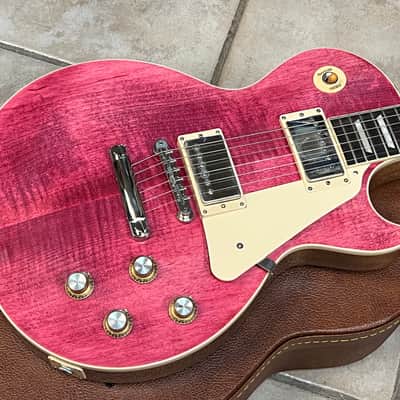 2024 Gibson USA Les Paul Standard 60s Electric Guitar Figured Top Transparent Fuchsia image 3