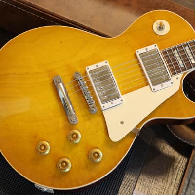 Minty! 2021 Gibson Custom 1958 Historic Reissue Les Paul M2M Electric Guitar Lemonburst + COA OHSC image 2