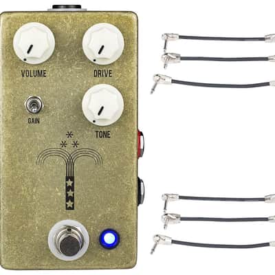 JHS Morning Glory V4 Transparent Overdrive Pedal + 2x Gator Patch Cable 3 Pack image 1