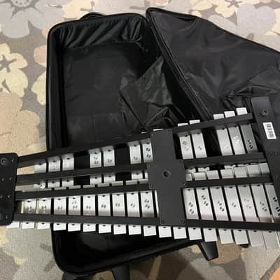 Pearl Student Snare and Bell Glockenspiel w Rolling Case 2010s - Black image 4