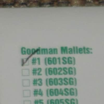 ONE pair new old stock Regal Tip 601SG, GOODMAN # 1, TIMPANI MALLETS HARD, inner wood core covered with first quality white damper felt, hard rock maple haandles / shaft (includes packaging) image 3