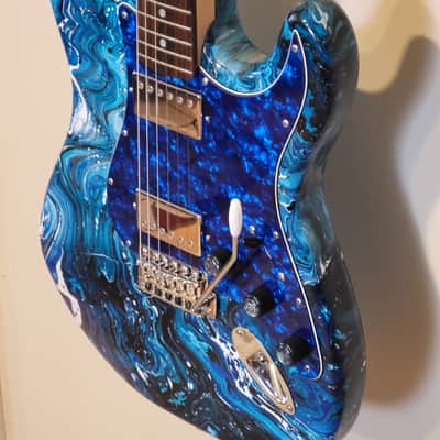 Custom Crafted & Designed Swirl Painted "Strat" Style 2022 - Serial #034 image 3