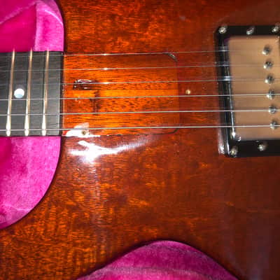 JamCity Guitars Les Paul Jr Double Cut  Faded cherry image 2