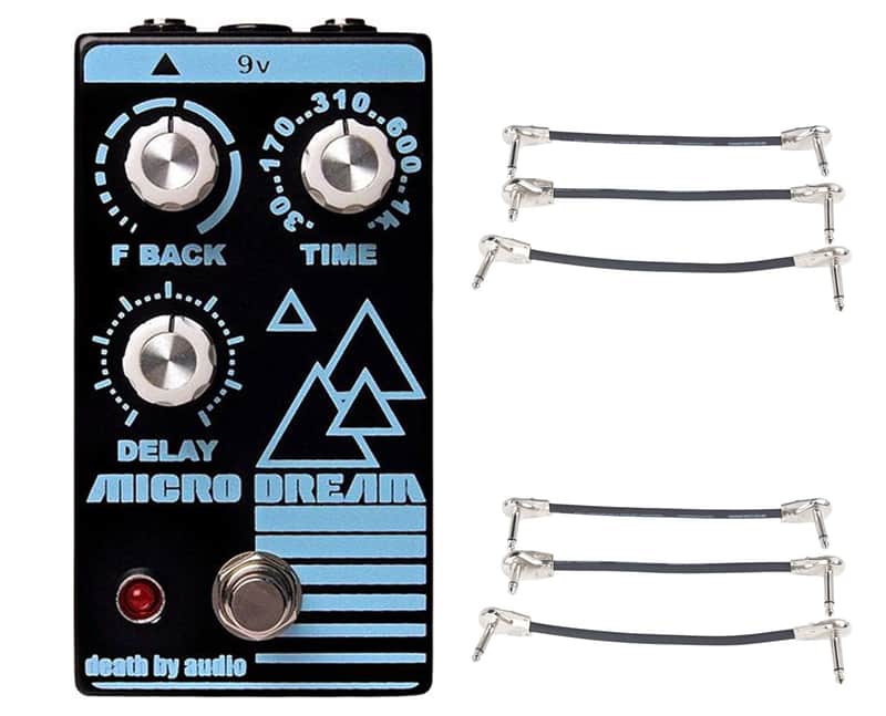 Death By Audio Micro Dream Delay + 2x Gator Patch Cable 3 Pack image 1