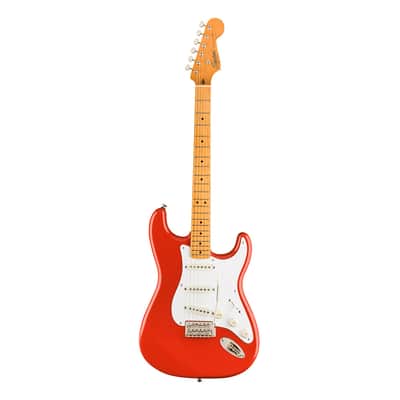 Used Squier Classic Vibe '50s Stratocaster - Fiesta Red w/ Maple FB image 2