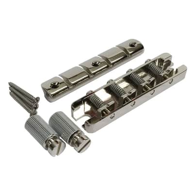 Thunderbird Bass Bridge and Tailpiece Set - 1963-1969 - Nickel image 1