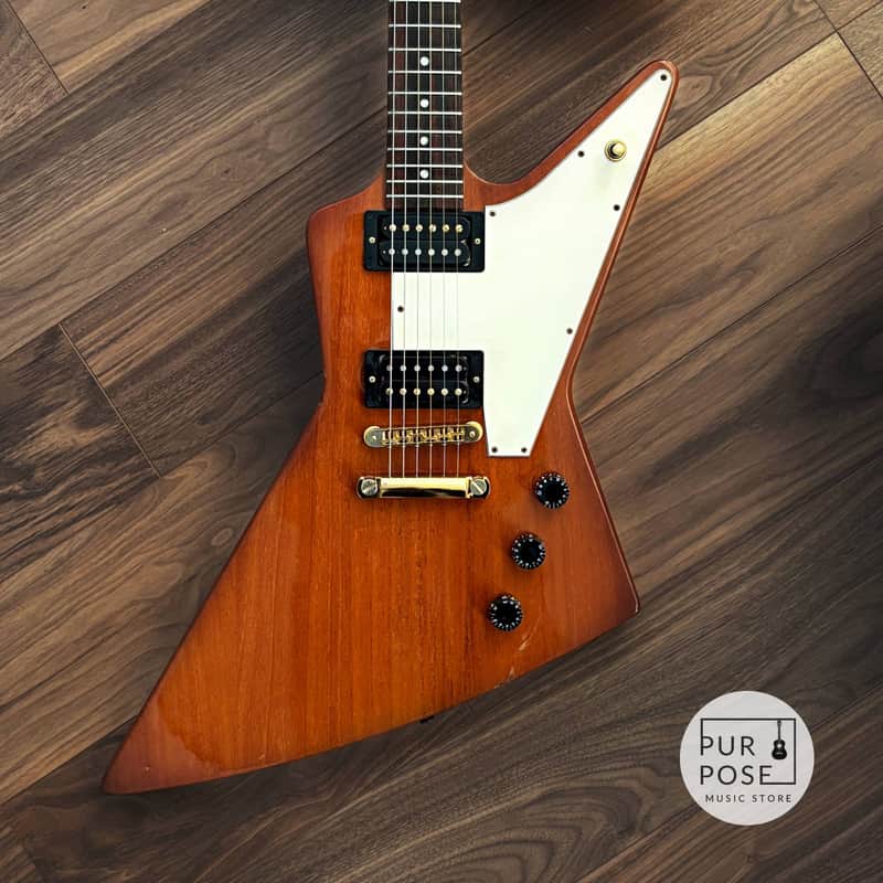 Gibson Explorer '76 Reissue (2004) - Mahogany Natural - All Original