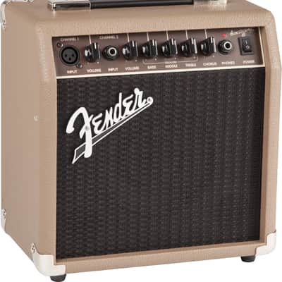 Fender Acoustasonic 15 Acoustic Guitar Combo Amplifier, 15W, Brown image 3