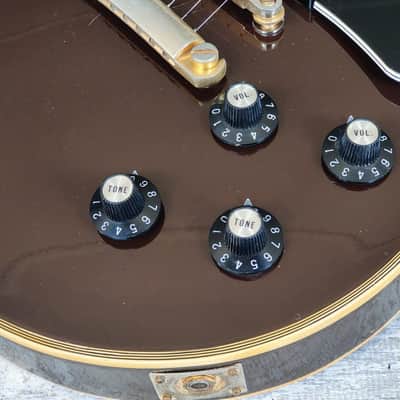 1970's Roje (Zen-On) Japan Les Paul Custom (Brown) | Reverb