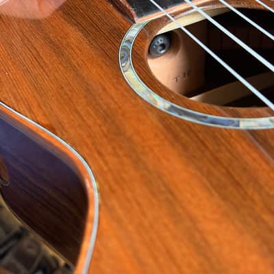 2011 Lichty T-18 Custom Tenor Ukulele – Redwood / Indian Rosewood – Abalone – HSC image 19