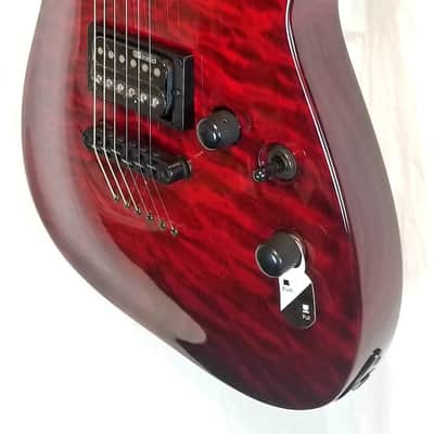 ESP LTD MH-200QM, Quilted Maple Top, Mahogany Body, See Thru Black Cherry image 2