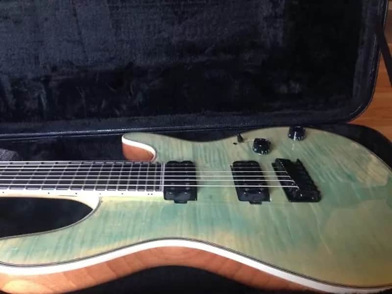 FAKE Mayones Copy Regius 7 2014 Seafoam Green FAKE | Reverb