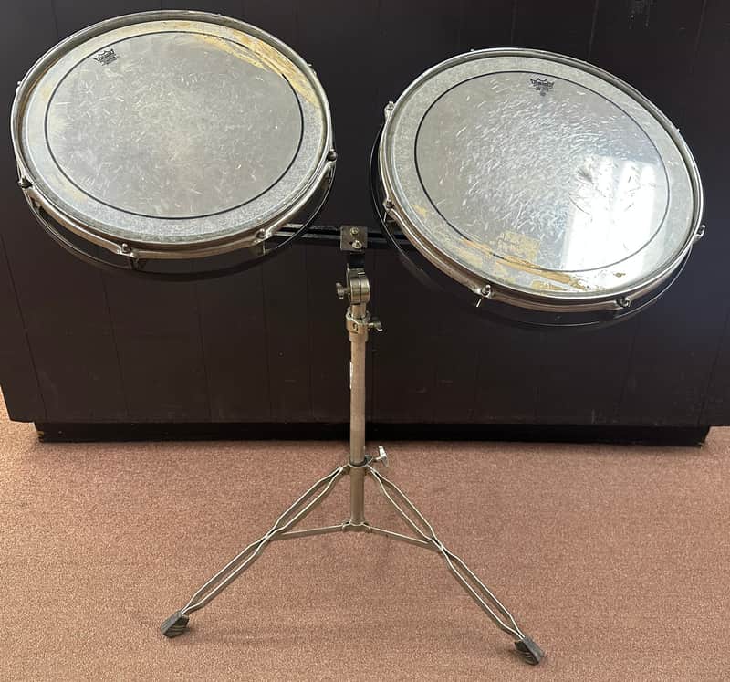 Remo 16" and 18" Roto Toms with Stand image 1