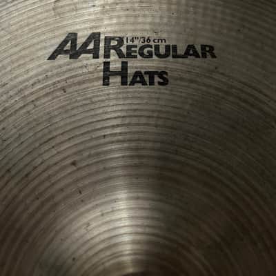 Sabian 14" AA Regular Hi-Hat Cymbals (Pair) 1985 - 2001 - Natural image 1