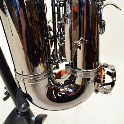 Cannonball A4 Big Bell Stone Series Standard Alto Saxophone, Polished Black Nickel w/ Case image 19
