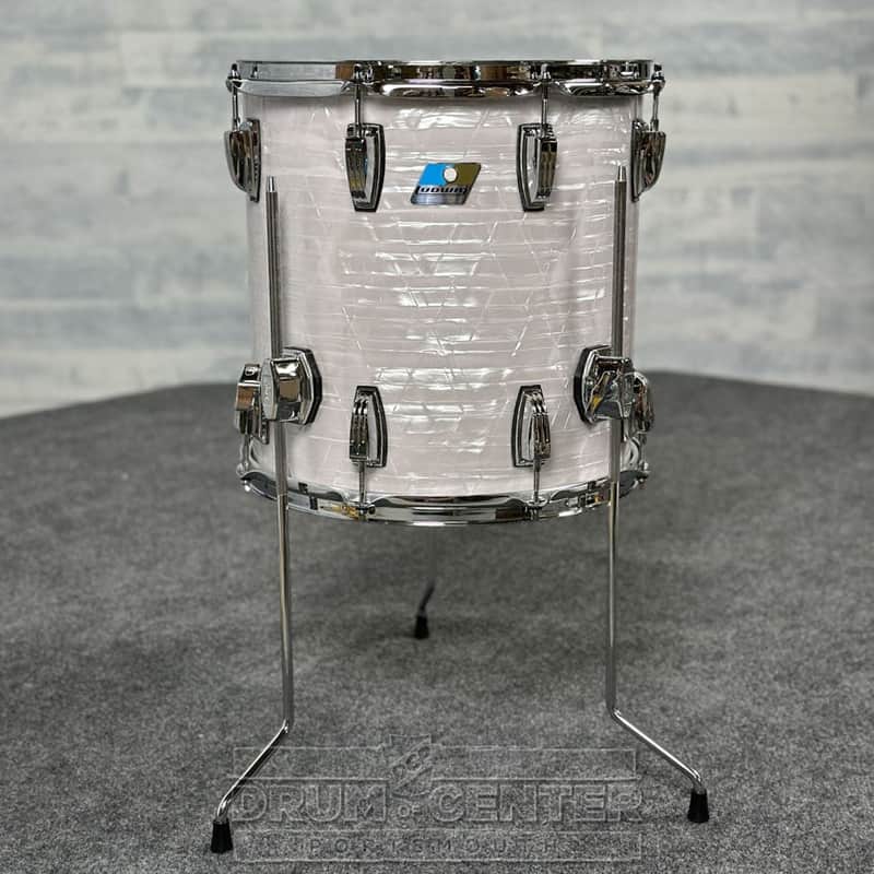 Ludwig Classic Maple "Super 70s" Floor Tom 14x14 70s White Marine Pearl - DCP Exclusive! image 1