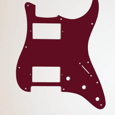 Carmedon Electronics Stratocaster Pickguard HH 2021 Oxblood Maroon image 1