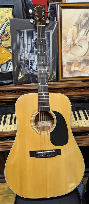 Aria A9600 Dreadnought Acoustic Guitar 1970's Japan image 1