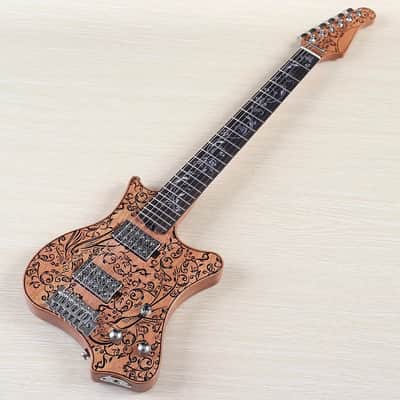 Custom Handmade HH Electric Guitar, Okoume Body and Neck image 2