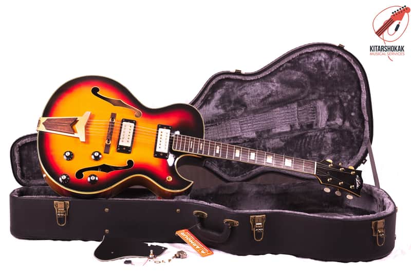 Aria Diamond Made in Japan 60s Full Hollow Archtop Jazz Guitar