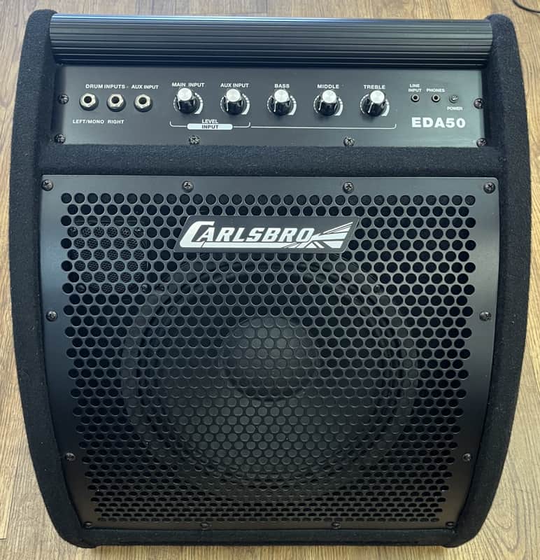 CARLSBRO EDA50 ELECTRONIC DRUM AMPLIFIER 2-CHANNELS, 1X10" 50 WATTS (USED) image 1