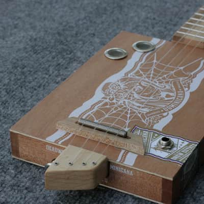Dominicana Acoustic/Electric Cigar Box Ukulele by D-Art Homemade Guitar Co. image 2