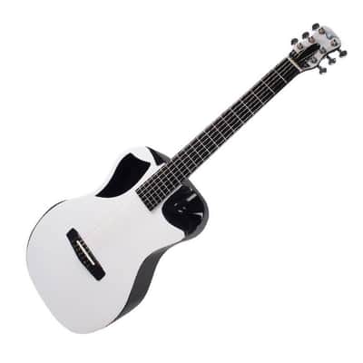 Journey Instruments OF660W1 Carbon Pearl Top Carbon Fiber 6-String Travel Guitar w/Bag & Pickup image 2