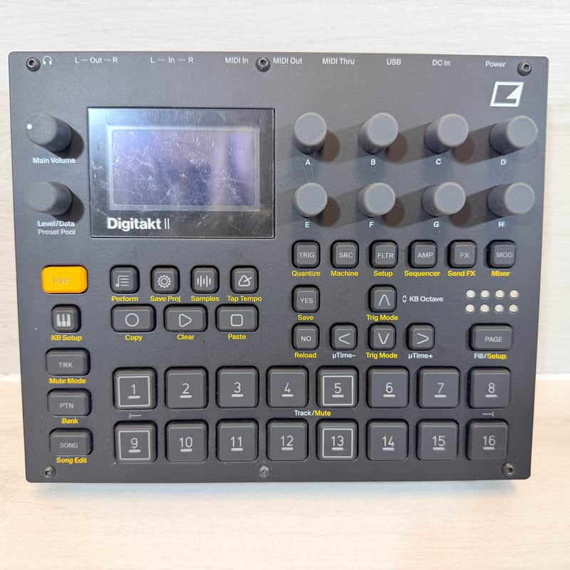 Elektron Digitakt II Stereo Sampler Drum Machine Sequencer w/ Power Supply 2024 image 1